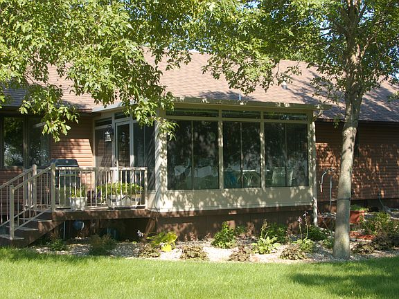 Sunroom off back of home