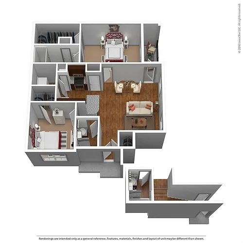 Floor plan B2G - Attached Garage Included