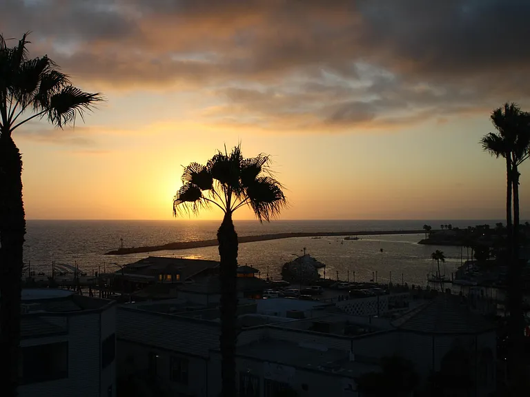 Sunset from the master bedroom.