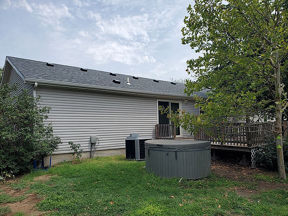 Back Yard with Hot Tub