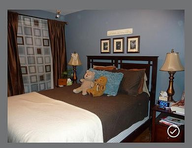 Hardwood floors in master bedroom