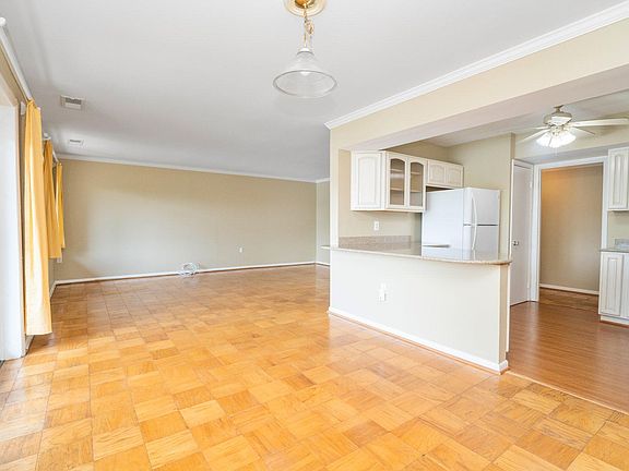 Dining area and living room