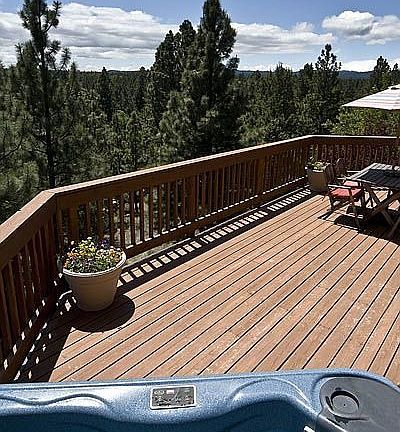 View from the hot tub