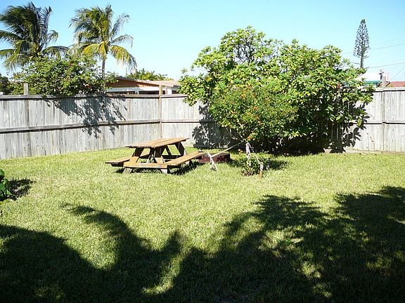 Portion of back yard