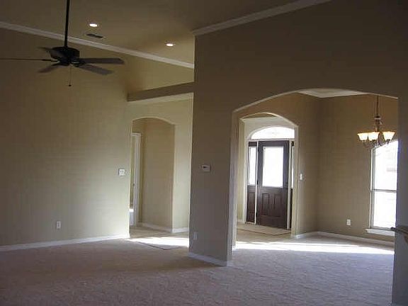 Living room, entry way and dining room