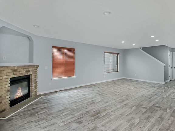 Gas fireplace in living room