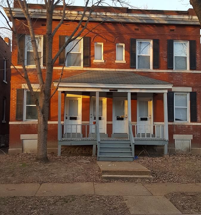 Own front door and back door entrances for each apartment.