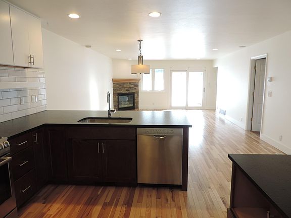 Kitchen, Dining Area and Living Room