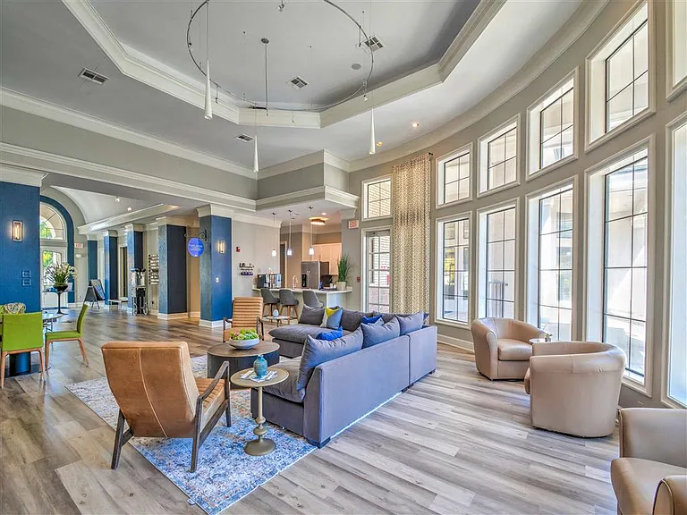 Resident Lounge with Media and Coffee Station.