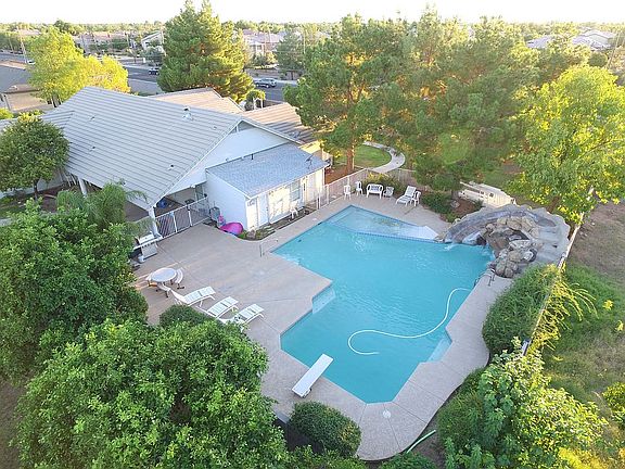 Pool with Rock Slide
