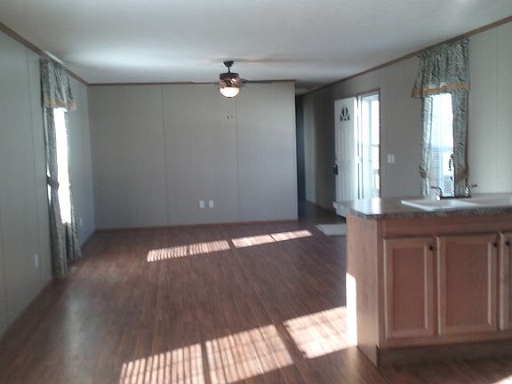 View from laundry area into breakfast nook