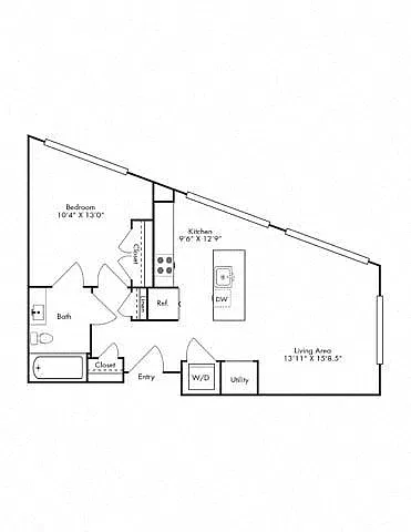 Floor plan 1J