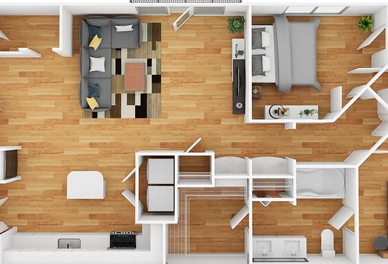 2 Bedroom | 2 Bath | 1253 SF 2 Bedroom | 2 Bath | 1253 SF