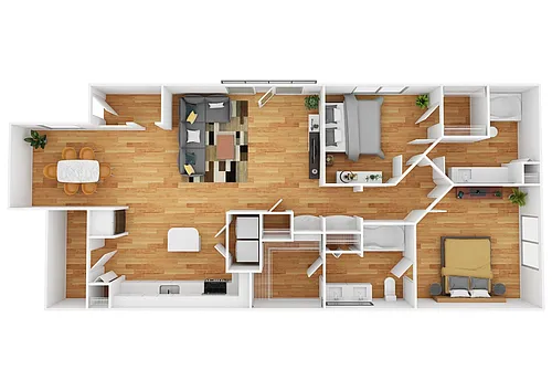 Floor plan B7 | Renovated