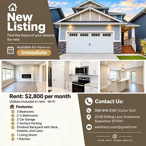 3 bed, 2.5 bath, 1470 sqft, $2,800 — Photo 1