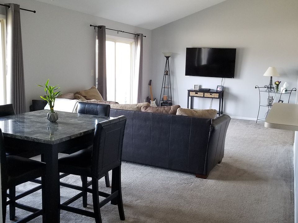 Living room and dining room