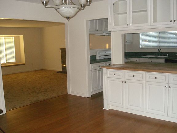 Dining Room Looking into Living Room and Kitchen