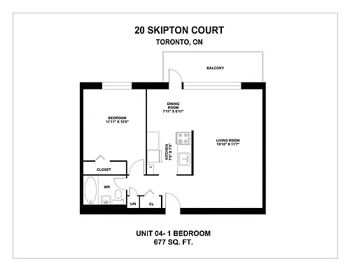 Floor plan 1 Bedroom