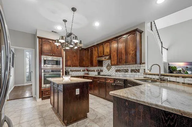Kitchen with lots of room for storage.