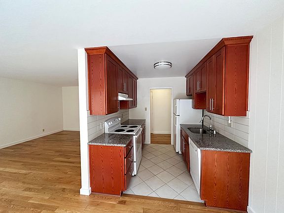 kitchen and living room