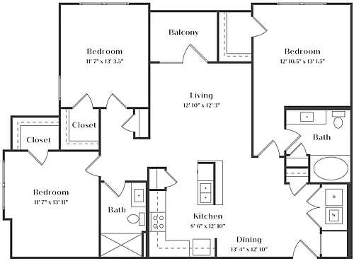 Floor plan C1