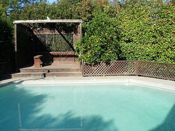 Private backyard and pool