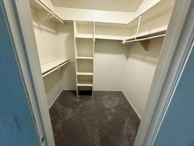 Master bedroom walk-in closet