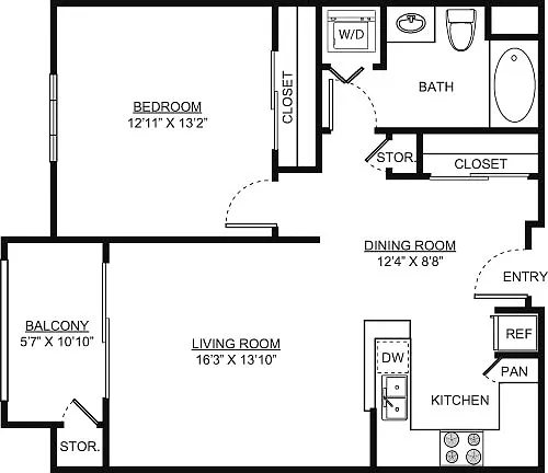 Floor plan Unit Type (K)