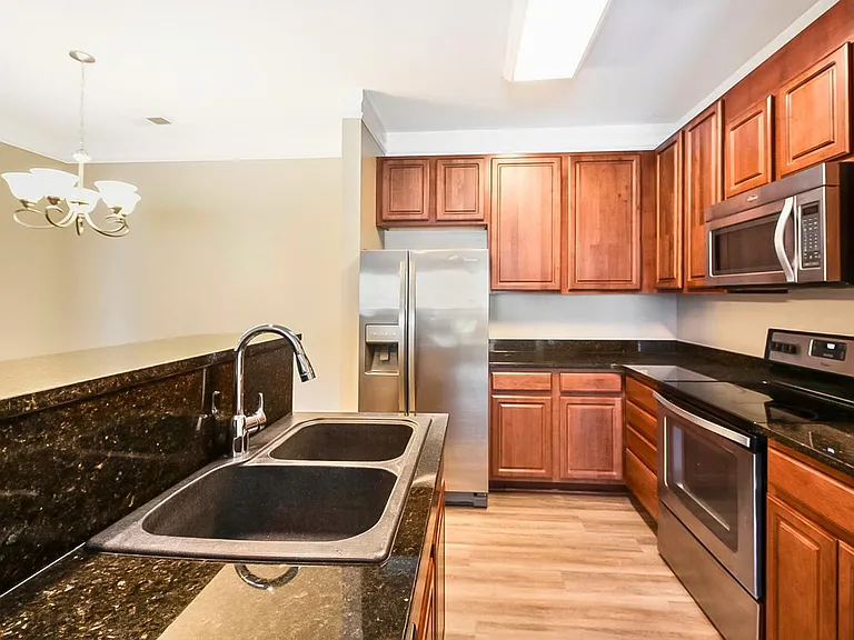 One Bedroom Kitchen at Alcove Garner Apartments