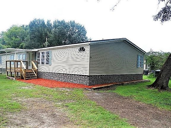 View from paved street