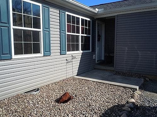 Front entrance to unit