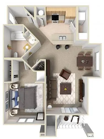Floor plan 1X1