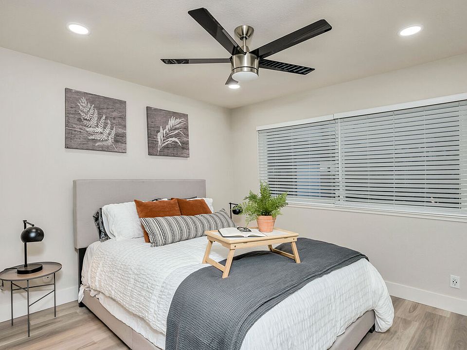 Bedroom With Wooden Flooring