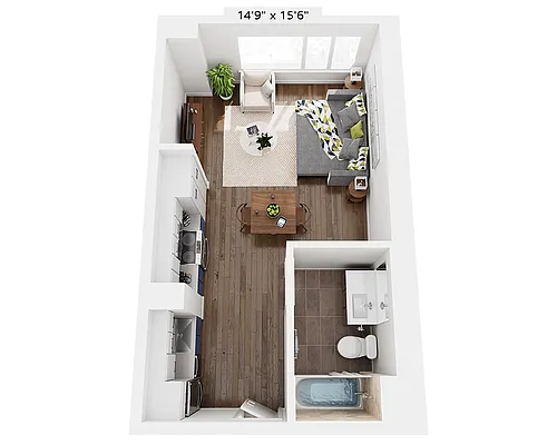 Floor plan Studio E1K