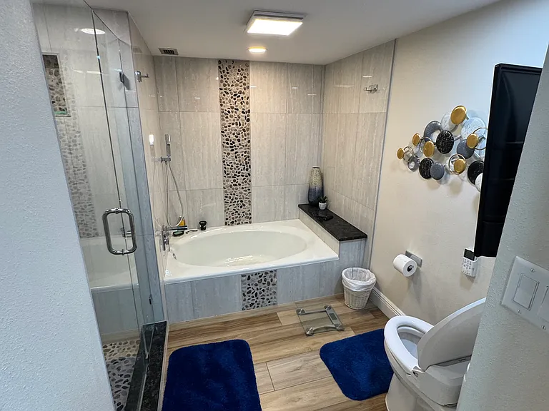 Master bathroom soaking tub