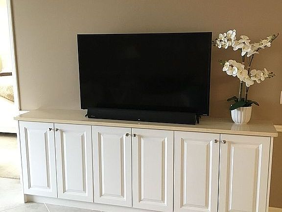 Built in cabinet for TV.