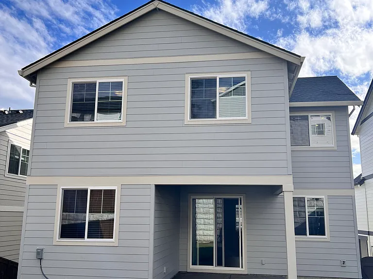 Back side of the house