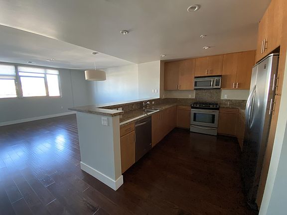 open kitchen + living / dining