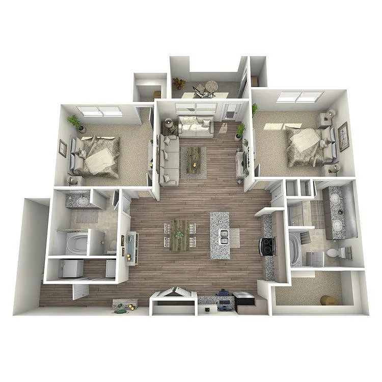Floor plan Pinehurst w/Attached Garage