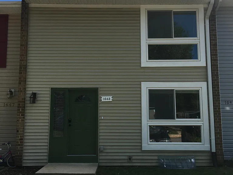 Front of townhouse