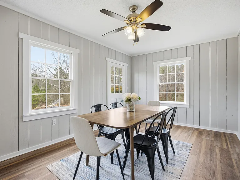 Formal Dining area overlooking backyard