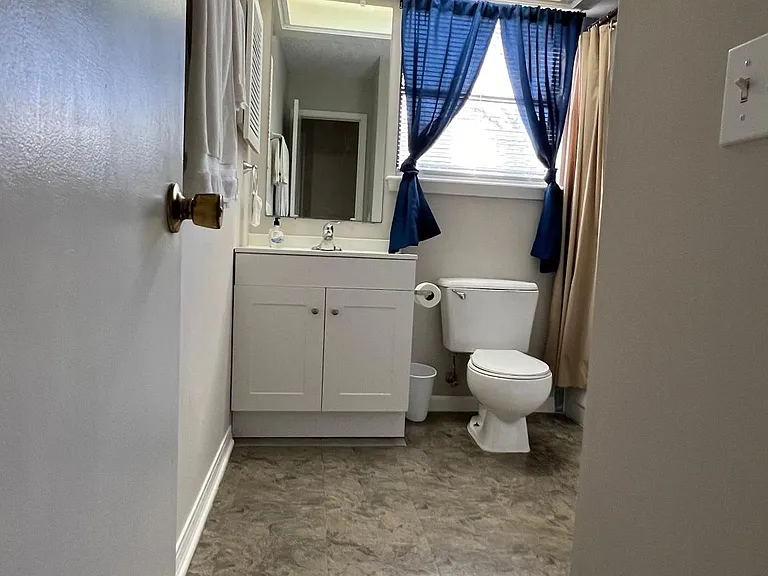 Shared bathroom with 1 male