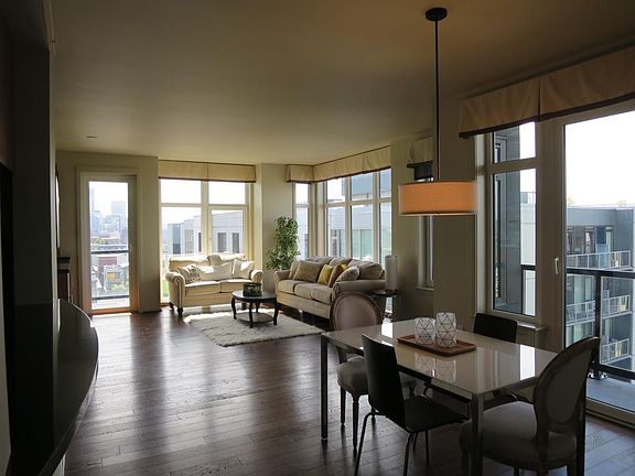 Entry hall to dining and living area