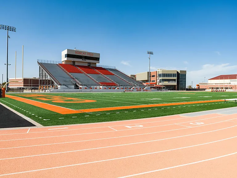 Bobcat Field offers a full-size track and stadium setting, serving as a central hub for local sports, events, and school pride in Celina.