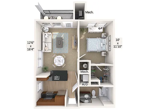 Floor plan A1-3-612-sq
