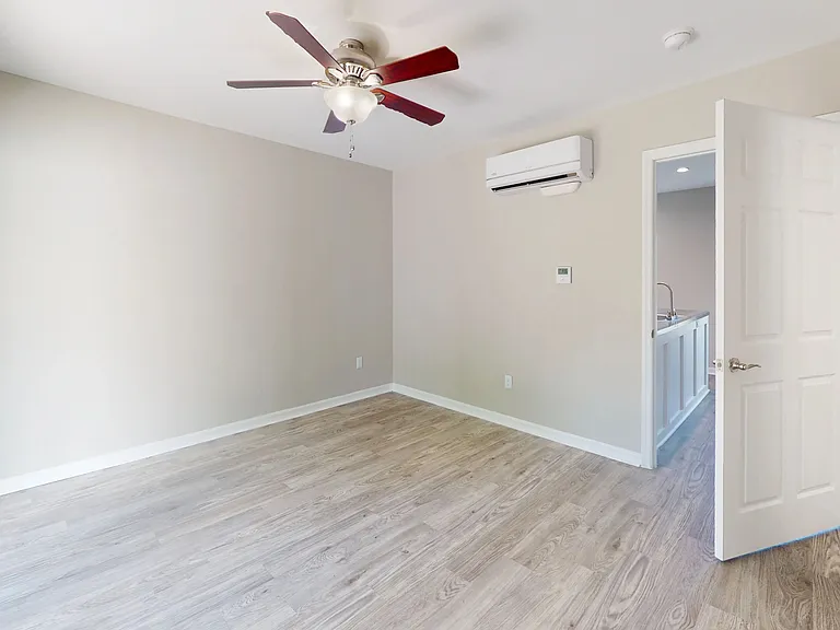 Enjoy sleek wood-style floors and the convenience and soothing comforts of lighted ceiling fans in every bedroom.