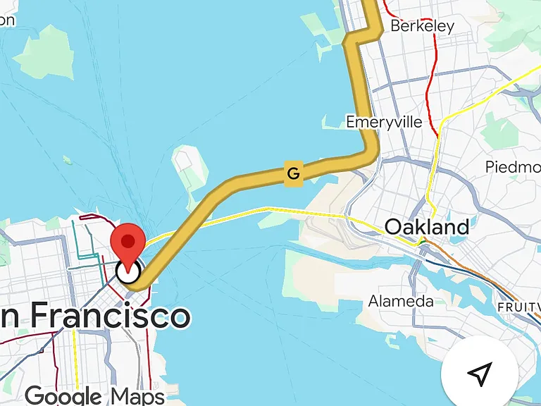 AC transit #G to SF