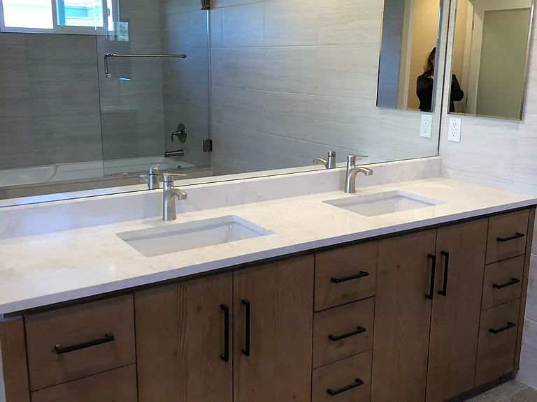 Primary double sink vanity