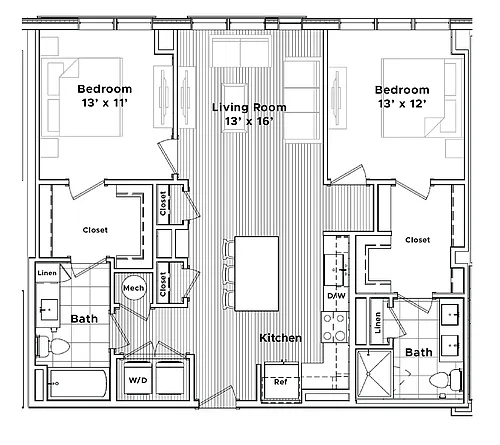 Floor plan The Old Elm