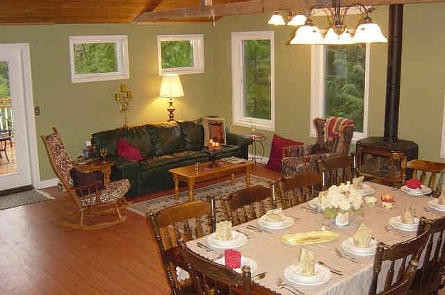 Bright, large & comfortable Great Room w/ propane fireplace
